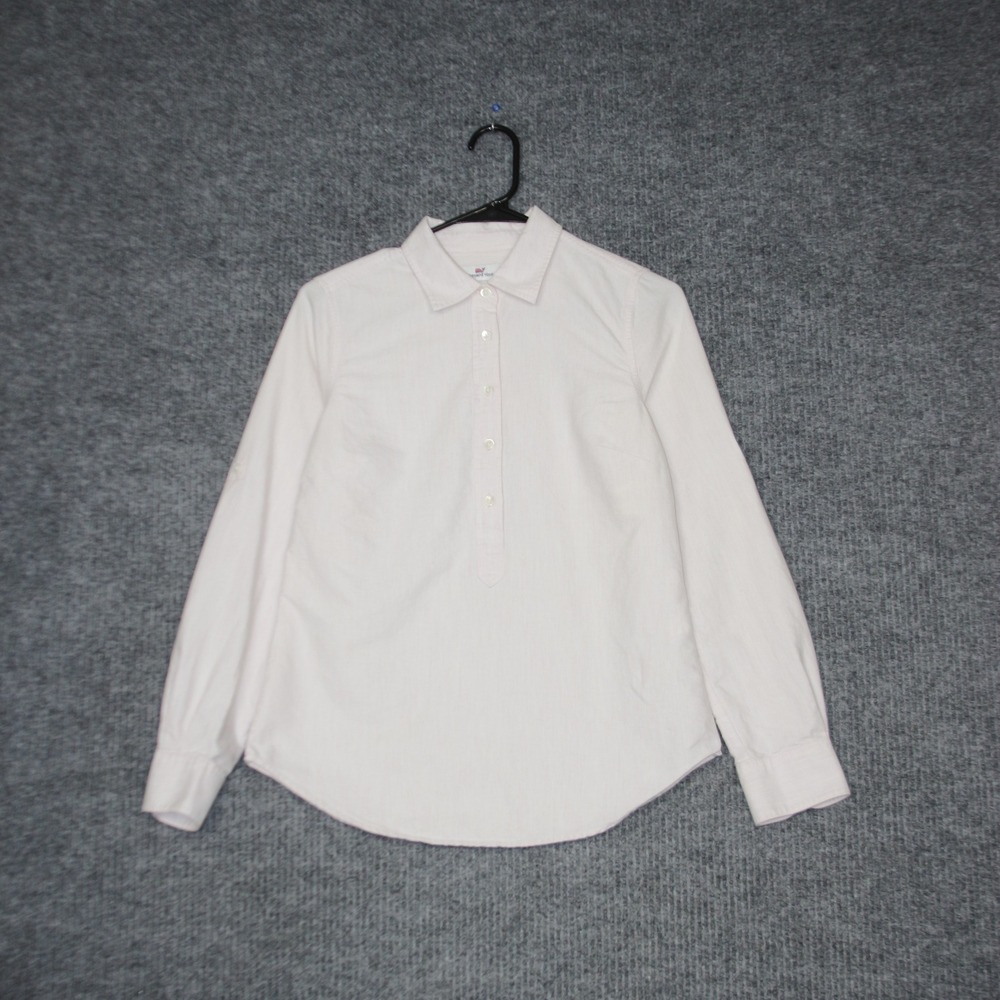 Vineyard Vines Button Top Womens 2 Pink‎ Excellent Long Sleeve Pullover Cotton